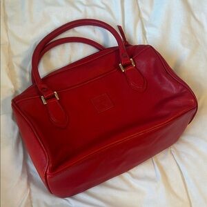 Elegant Red Leather Handbag